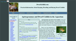 Desktop Screenshot of dwarfcichlid.com